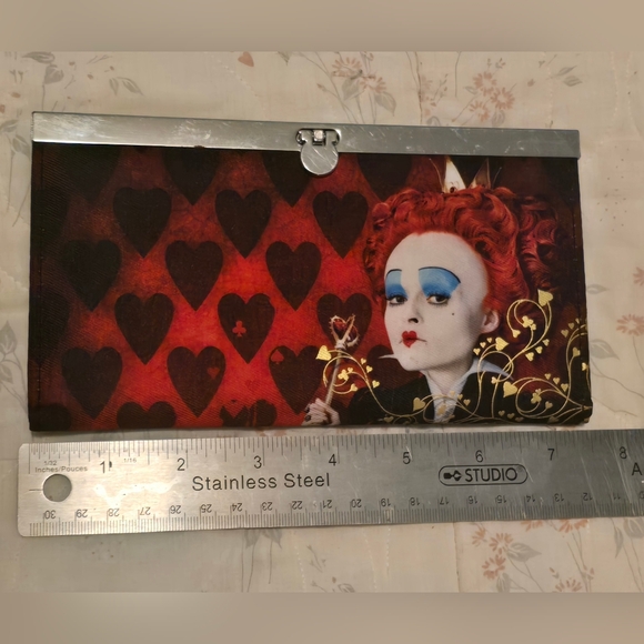Disney Handbags - Disney Alice in Wonderland Queen of Hearts wallet Retro Goth Collectable
